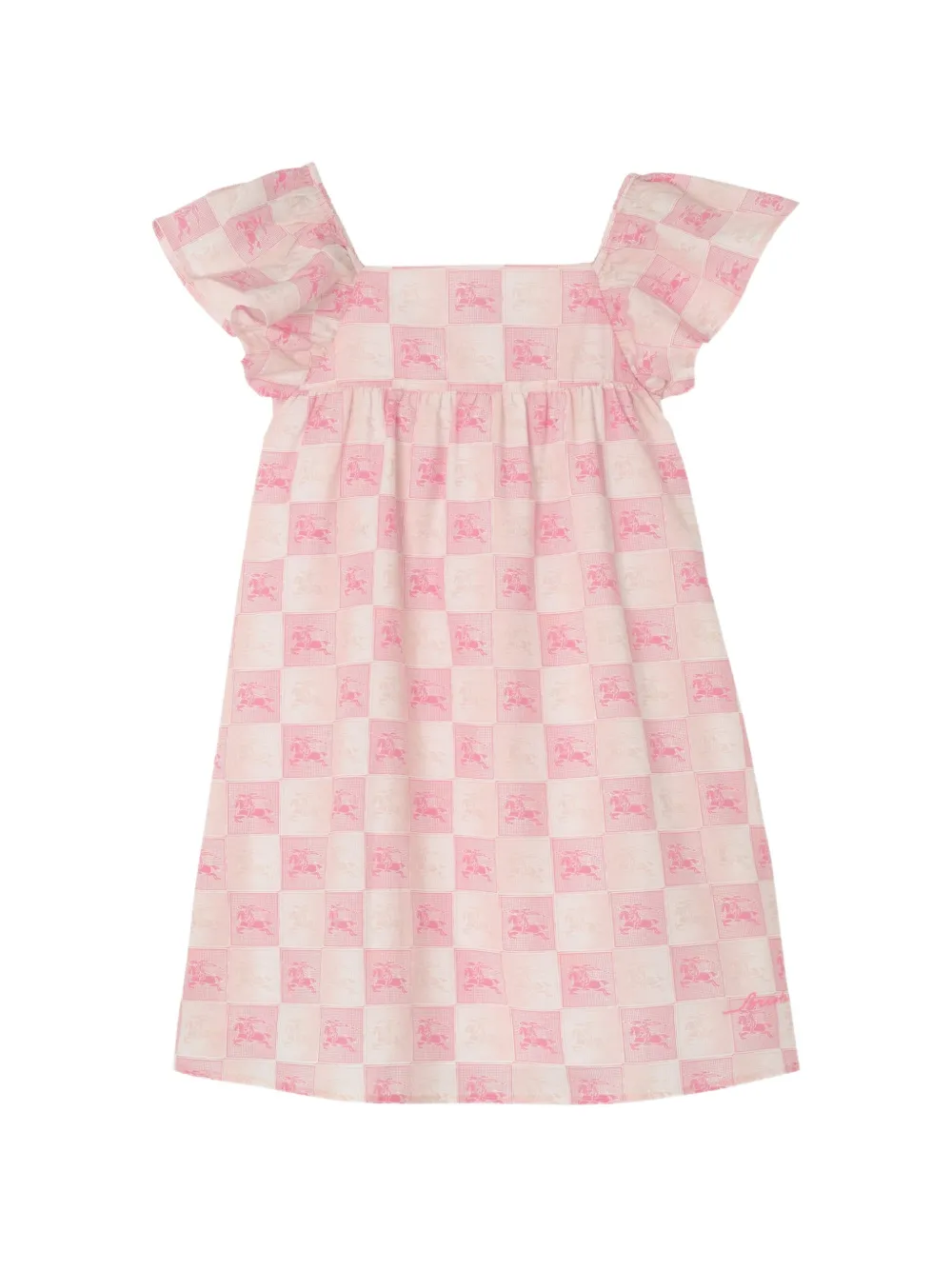 Burberry Kids EKD ​ katoenen jurk Roze