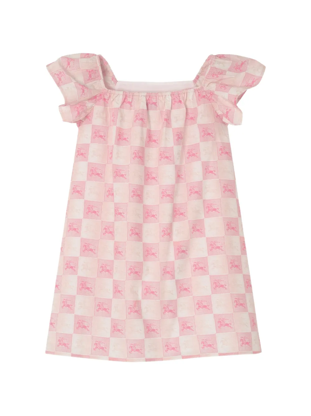 Burberry Kids EKD checkerboard​ cotton dress - Rosa