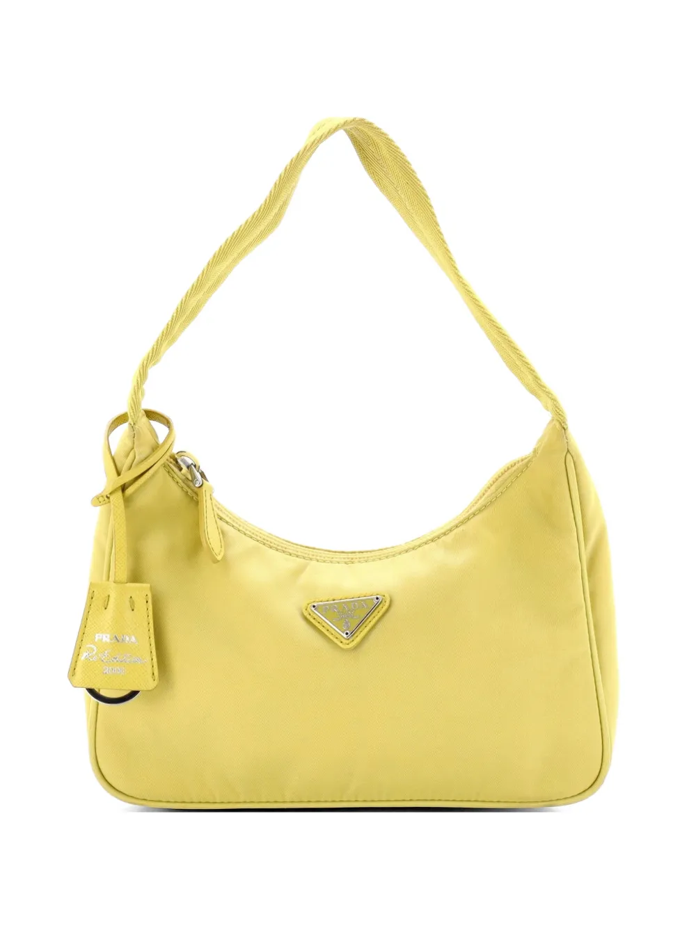 Prada Pre-Owned Re-Edition 2000 Tessuto Mini hobo bag - Giallo