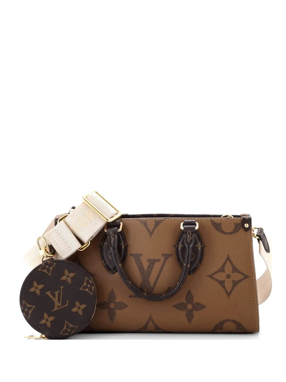Louis Vuitton Pre-Owned OnTheGo Tote Reverse Monogram Giant East West shoulder bag - Marrone