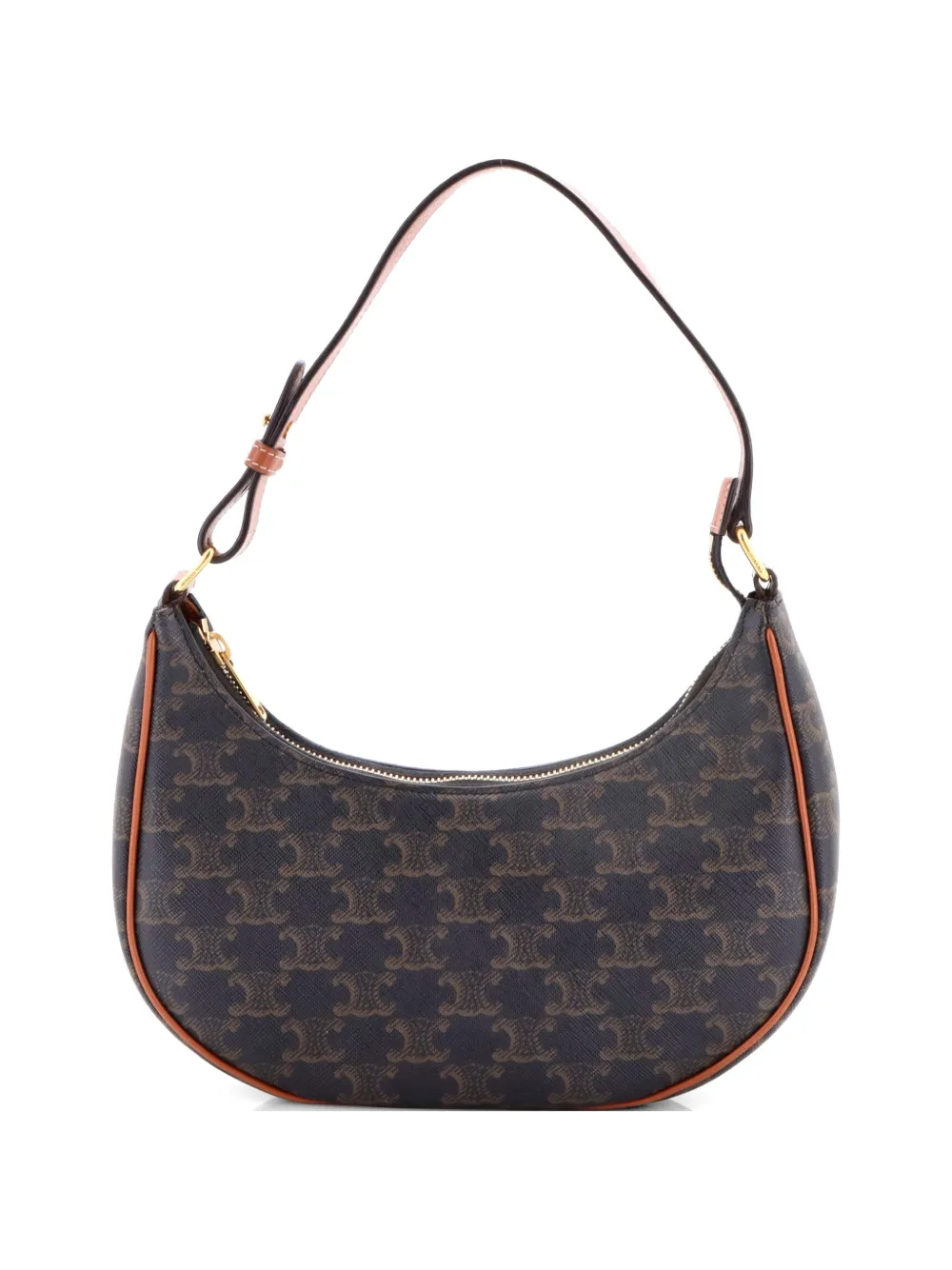 Celine Pre-Owned Ava Bag Triomphe Coated Canvas hobo bag - Marrone