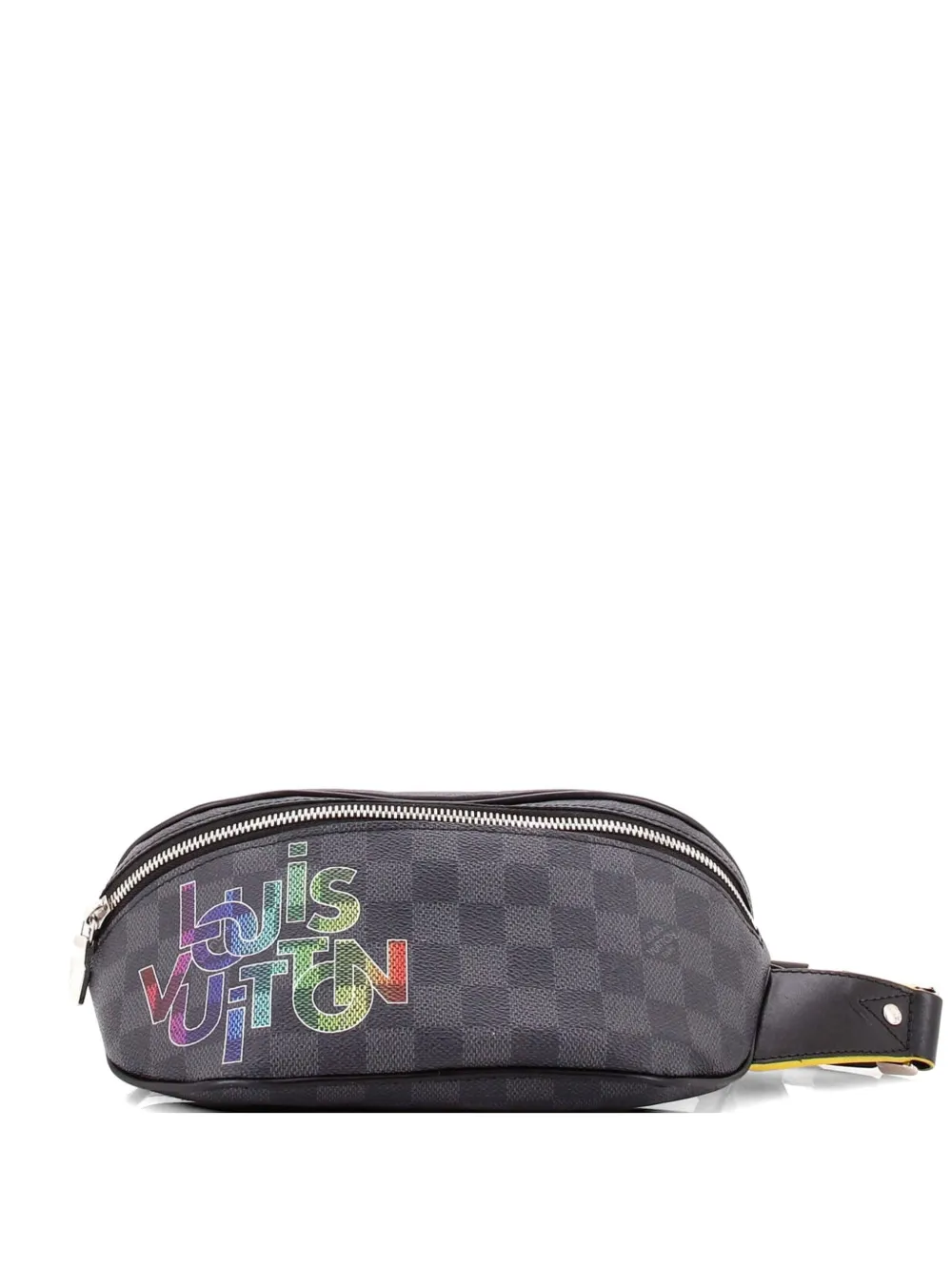 Louis Vuitton Pre-Owned Campus Bumbag Limited Edition Interlinked Logo Damier Graphite belt bag - Nero