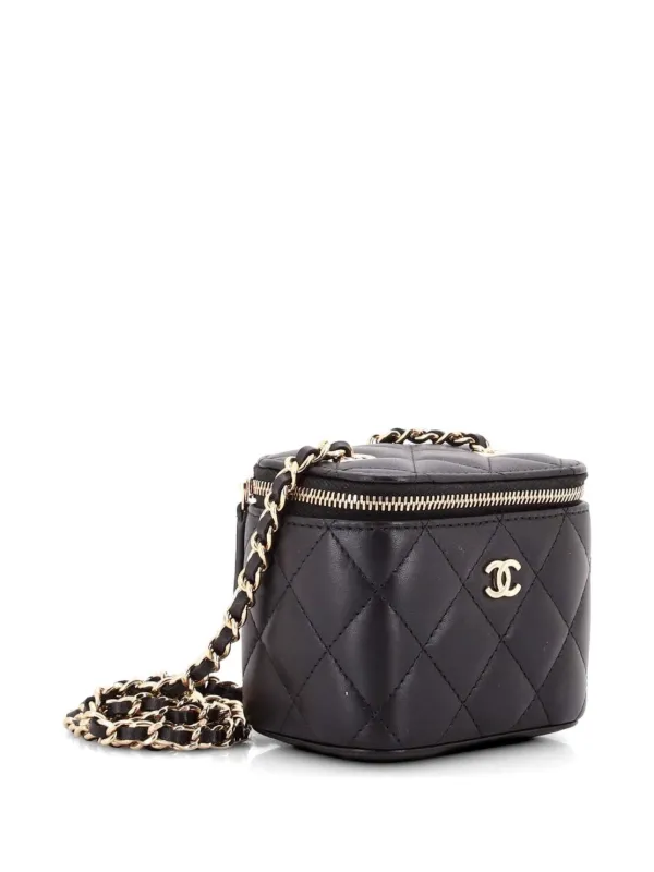 CHANEL Pre-Owned Classic Vanity Case With Chain Quilted Lambskin