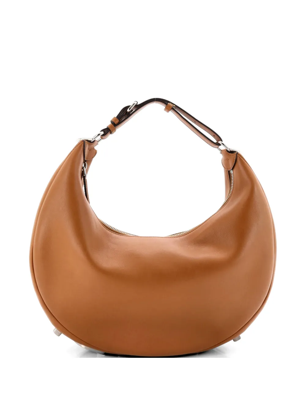 Fendi Pre-Owned Fendigraphy Bag Leather Medium hobo bag - Marrone