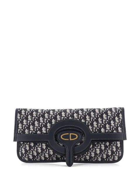 Christian Dior Pre-Owned bolsa de mano Fold Over Oblique de lona