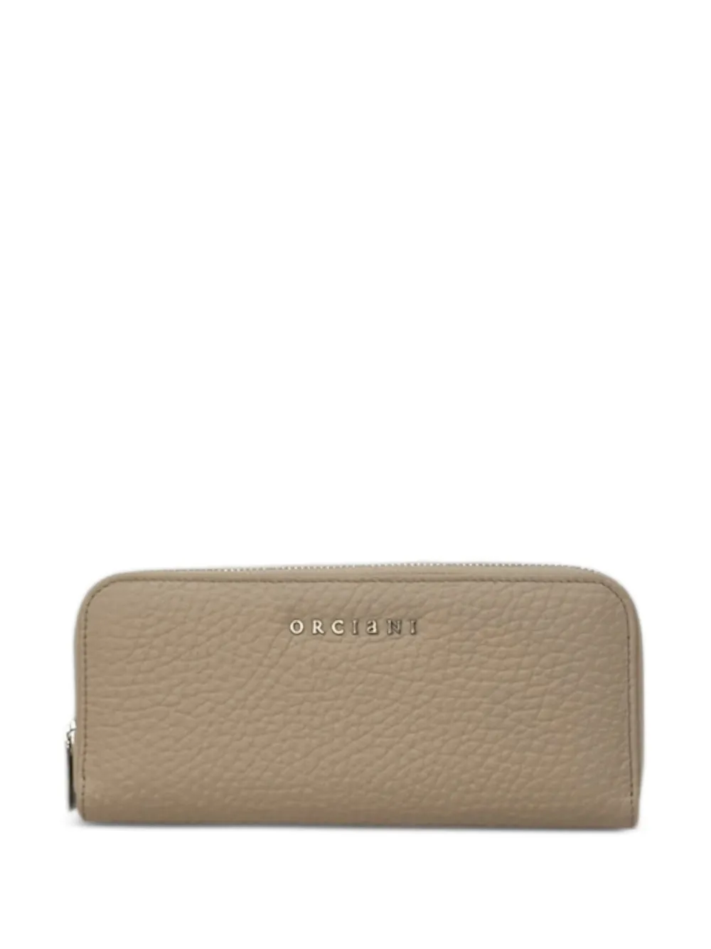 Orciani zip-arond leather wallet - Nude