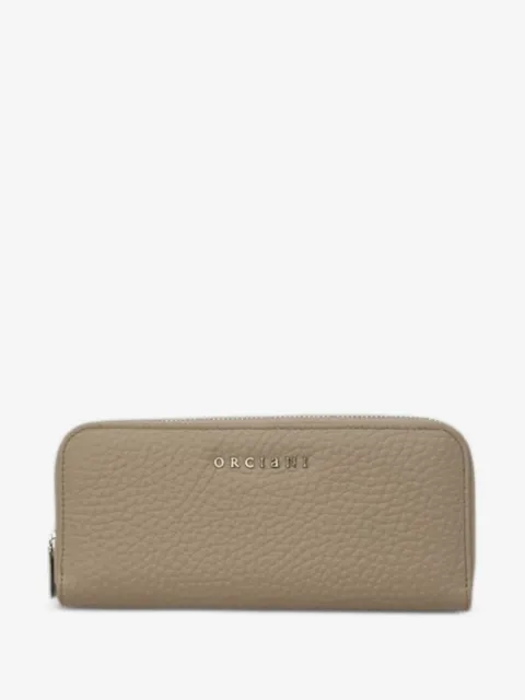 Orciani zip-arond calf leather wallet