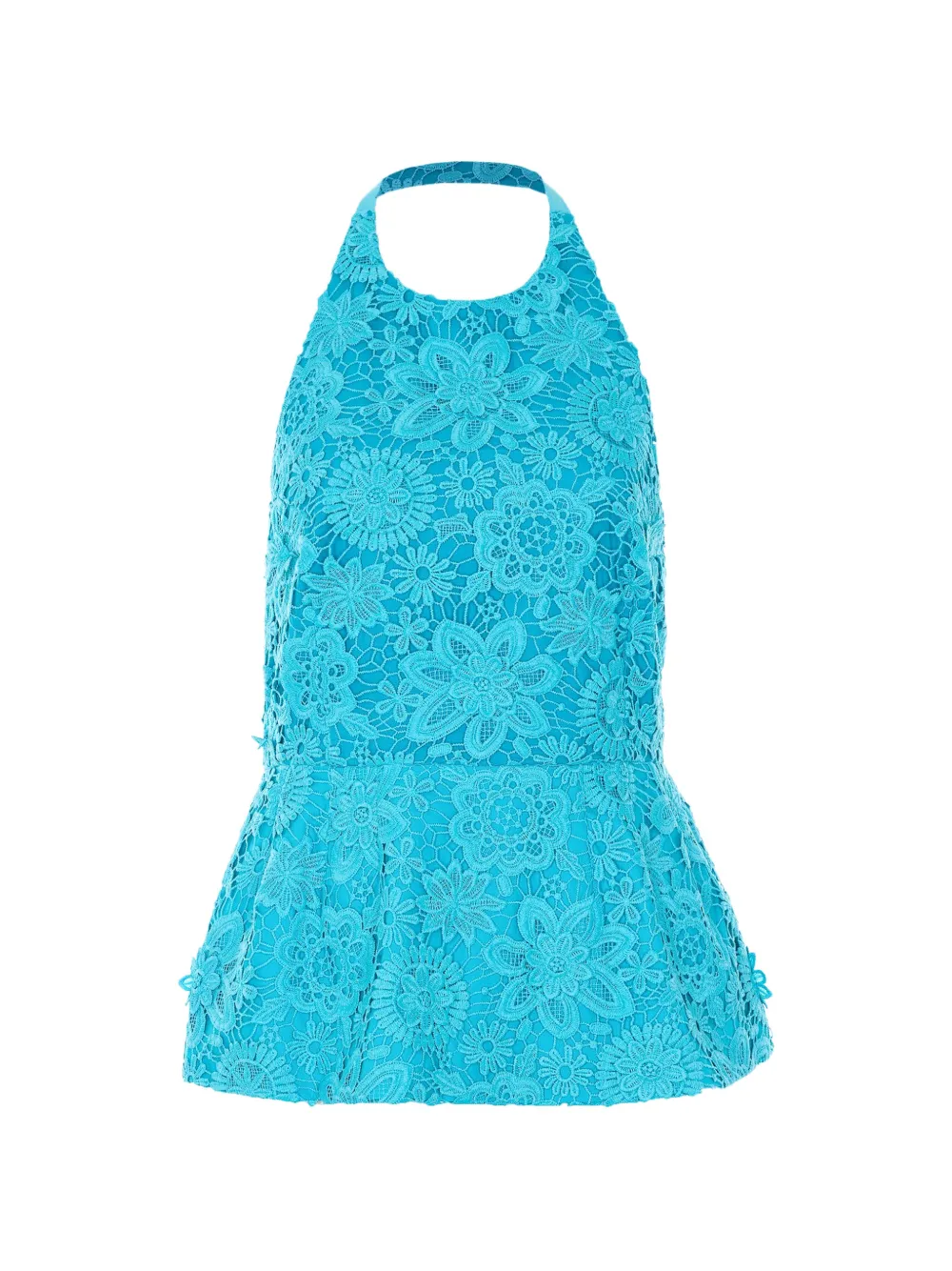 Essentiel Antwerp embroidered halter neck top - Blau