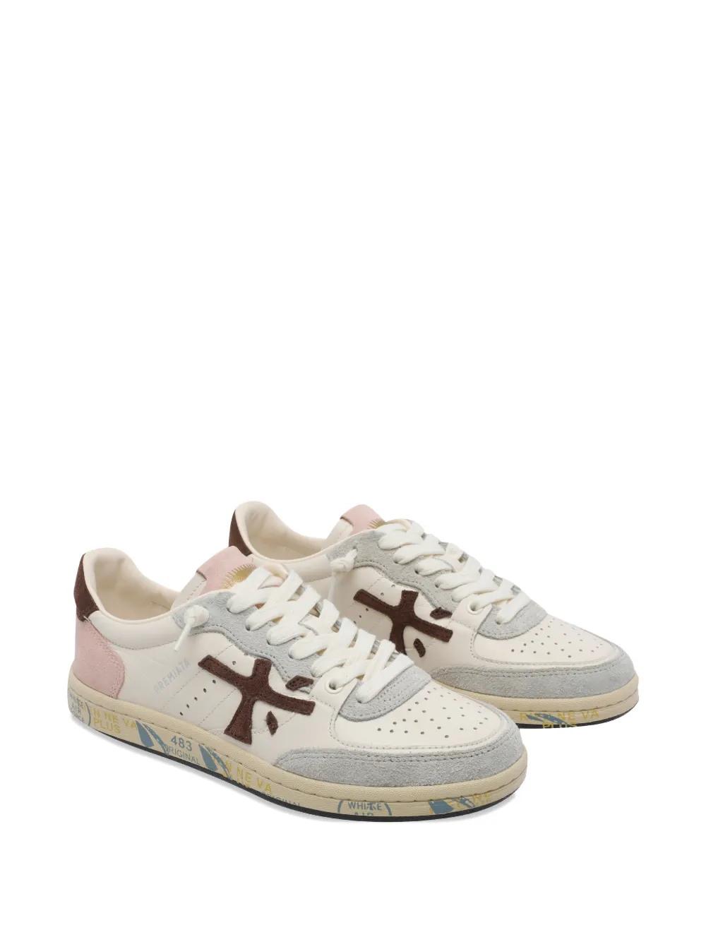 Premiata Basket Clayd round toe sneakers Beige