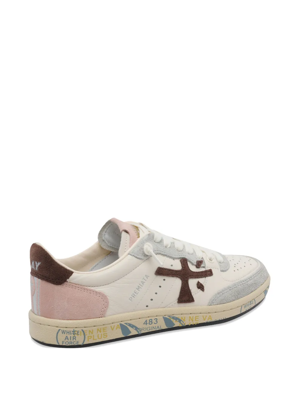 Premiata Basket Clayd round toe sneakers Beige