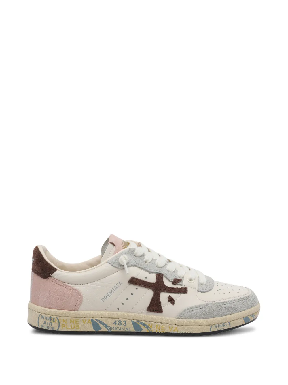 Premiata Basket Clayd round toe sneakers - Toni neutri