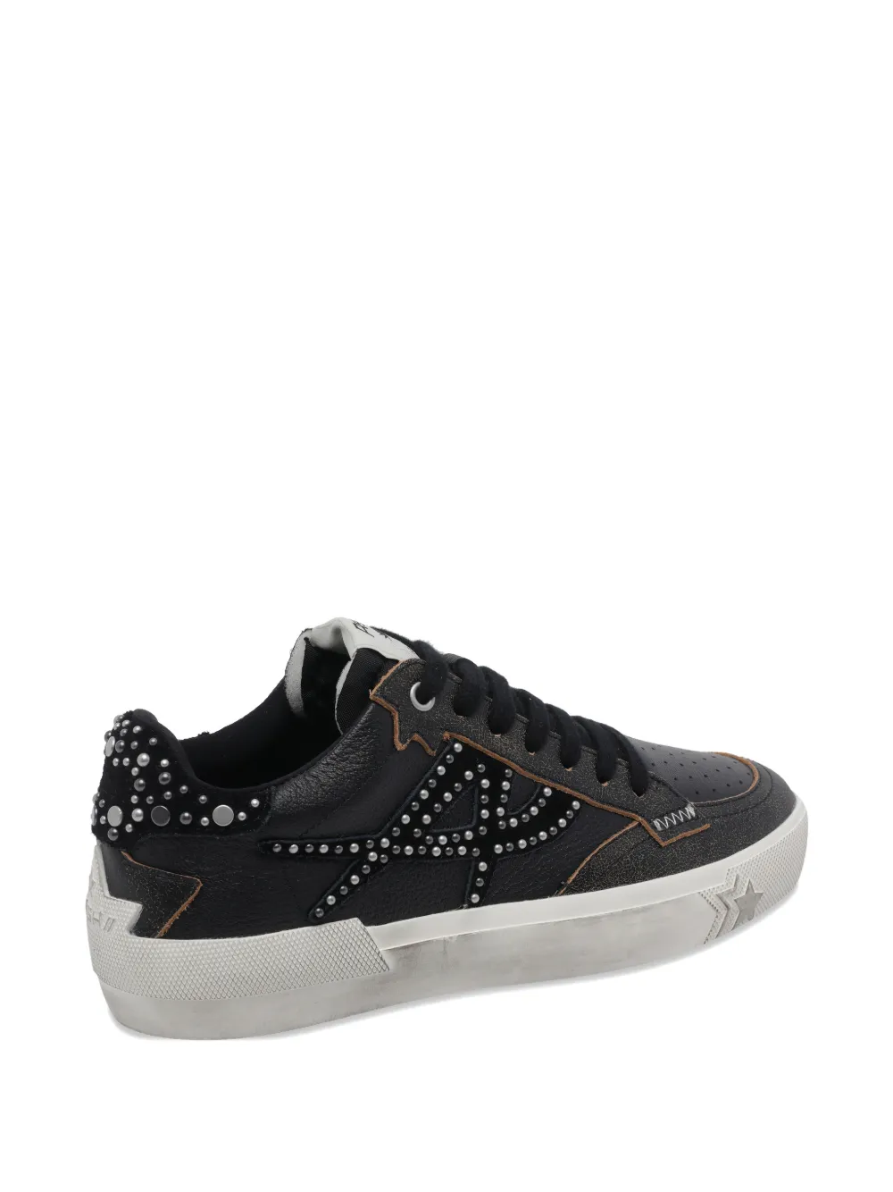 Ash Moonlight studded leather sneakers Zwart