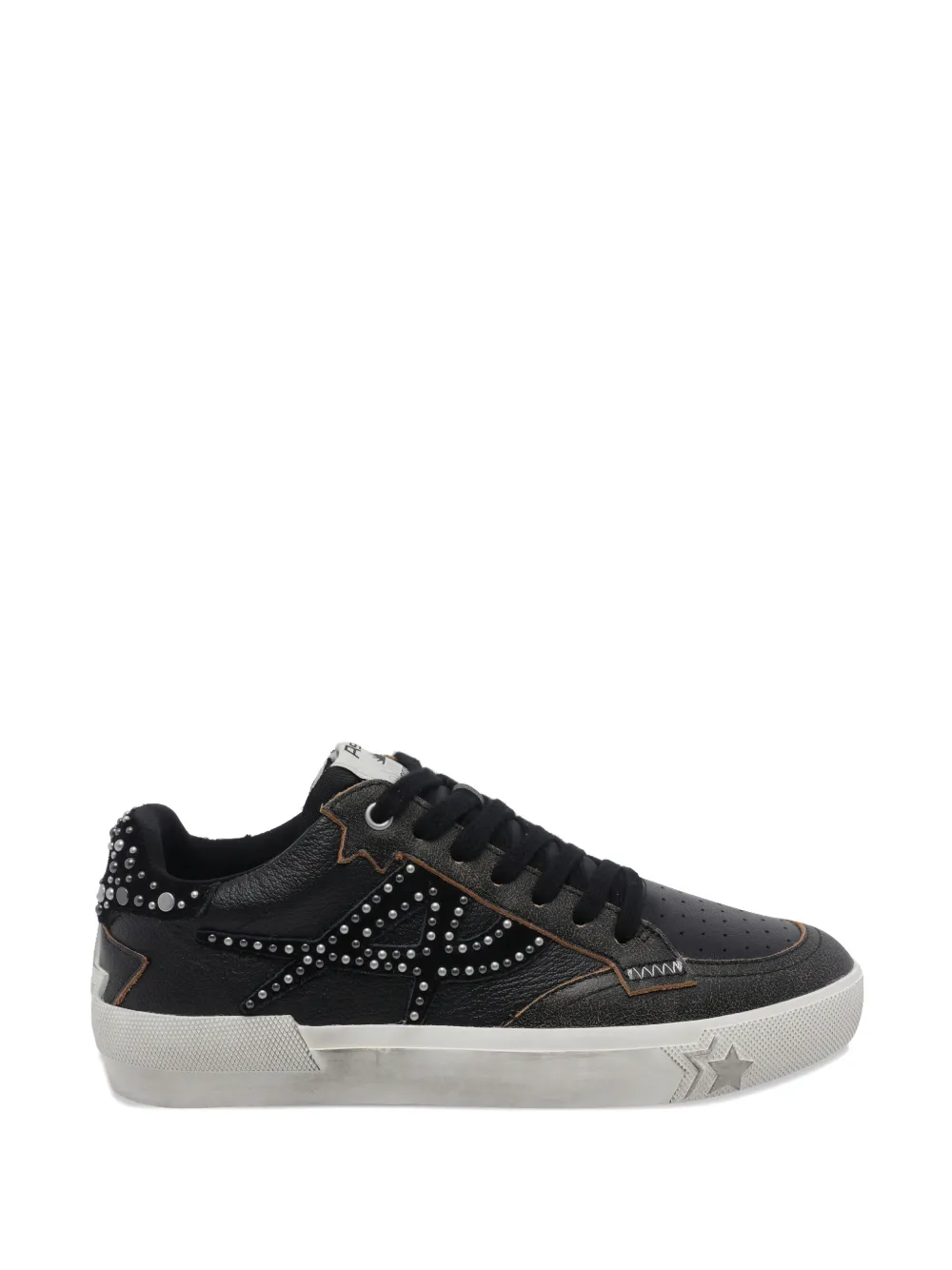 Ash Moonlight studded leather sneakers Zwart