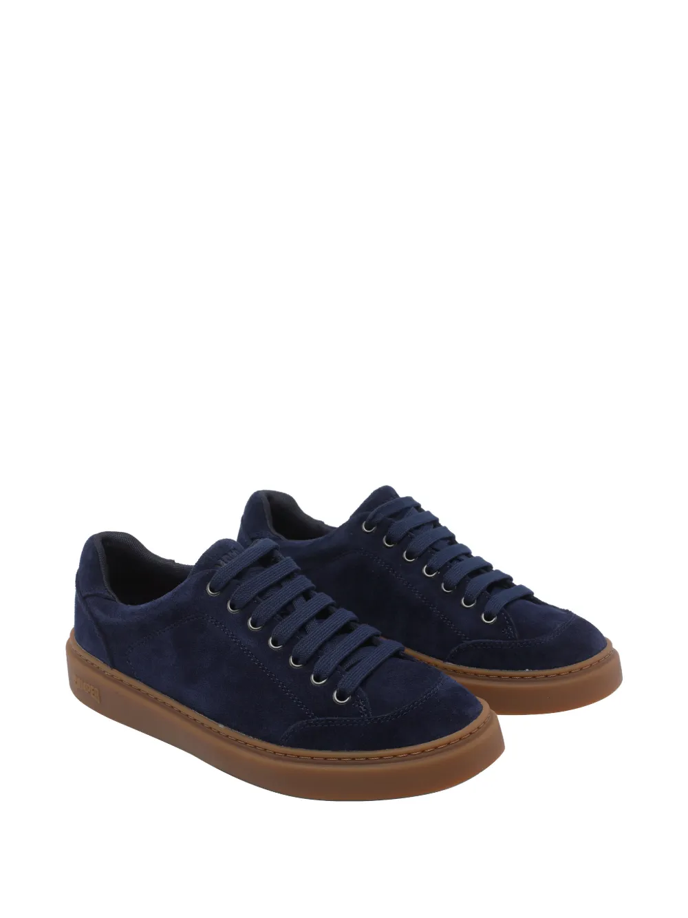 Camper Suède sneakers met ronde neus Blauw
