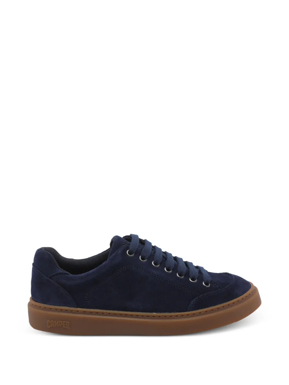 Camper Suède sneakers met ronde neus Blauw