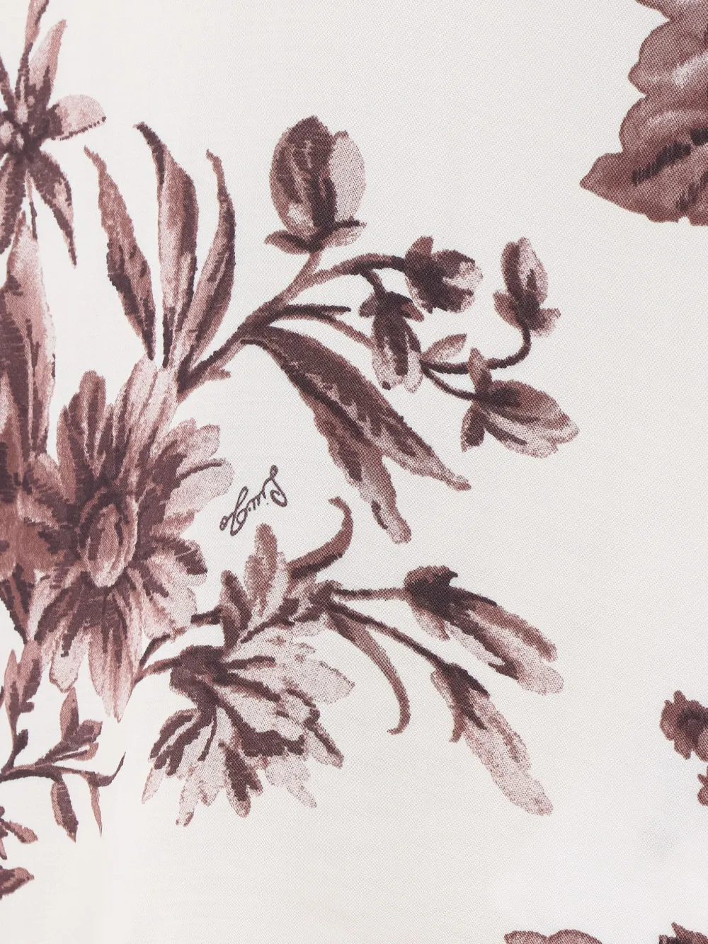 LIU JO Top met V-hals en bloemenprint Wit