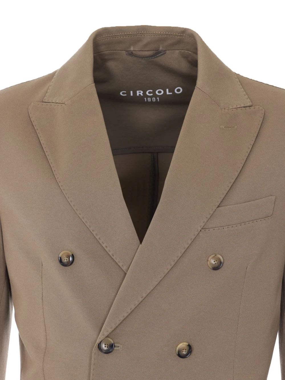 Circolo 1901 Blazer met dubbele rij knopen Beige