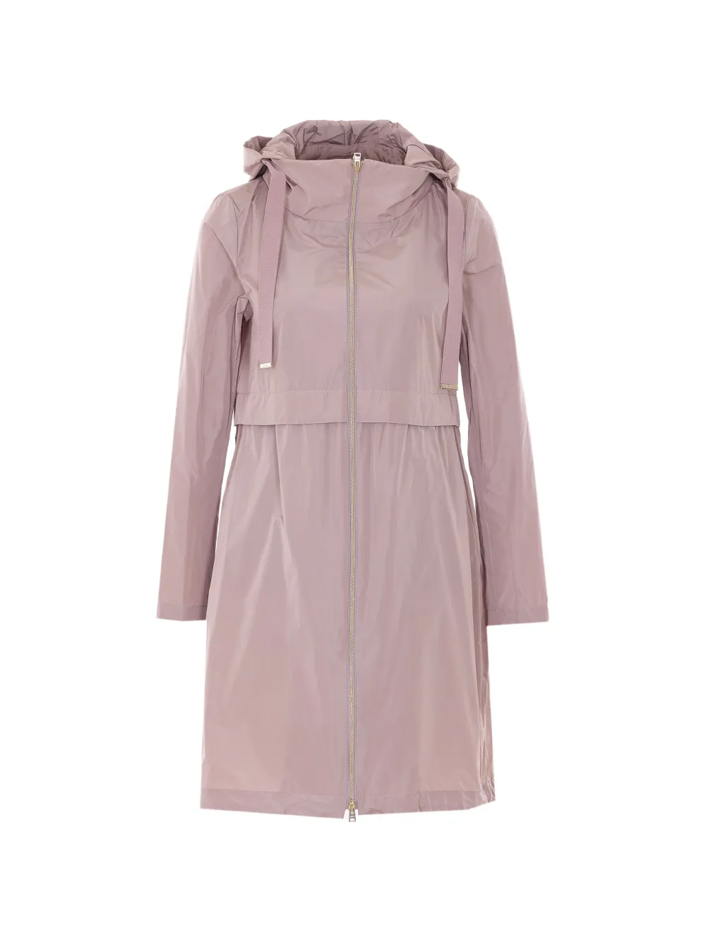 Herno removable hood zip parka - Rosa