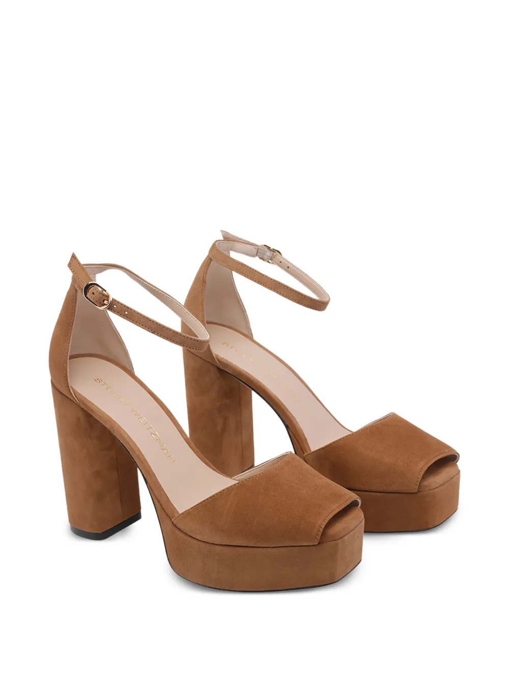  Stuart Weitzman Pumps Con Cinturino Alla Caviglia - Marrone 