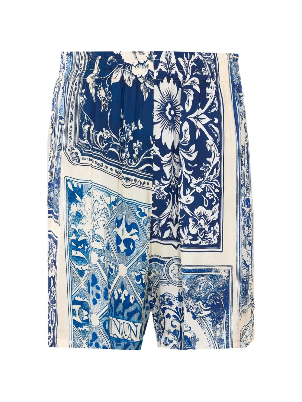 Ih Nom Uh Nit elasticated printed shorts - Blu