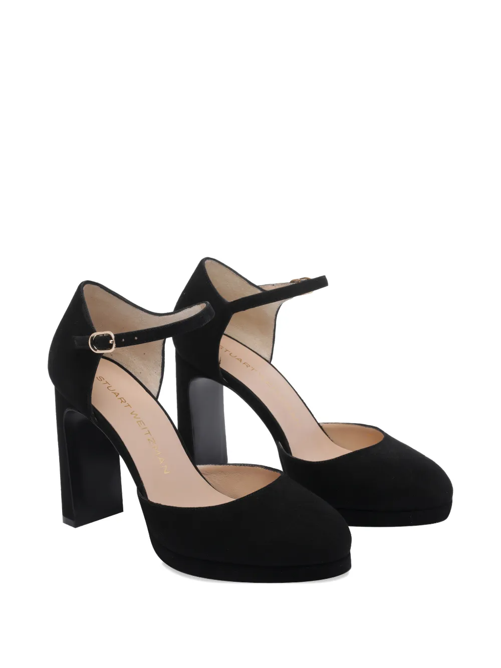 Stuart Weitzman Babette pumps met ronde neus Zwart