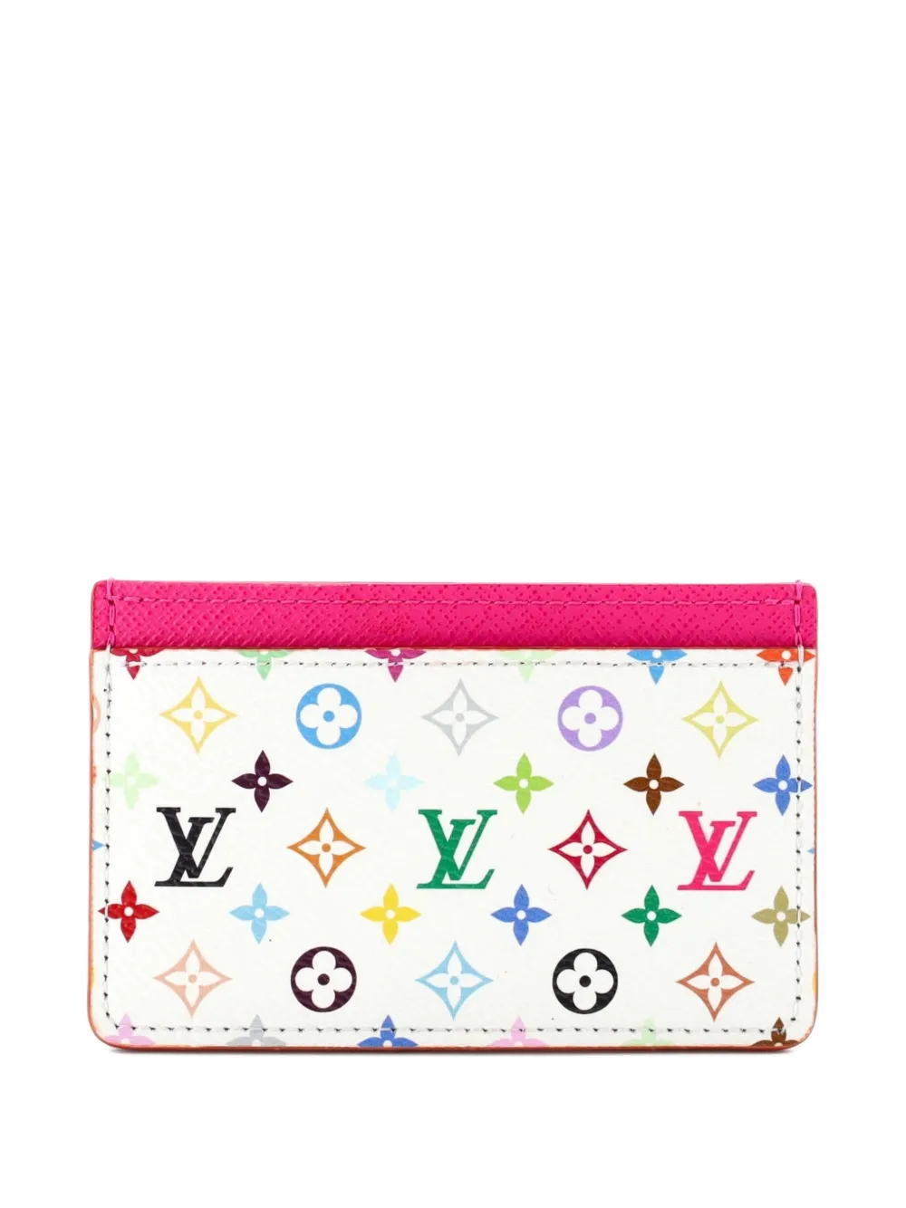 Louis Vuitton Pre-Owned x Takashi Murakami Monogram Multicolor with Leather card holder - Bianco