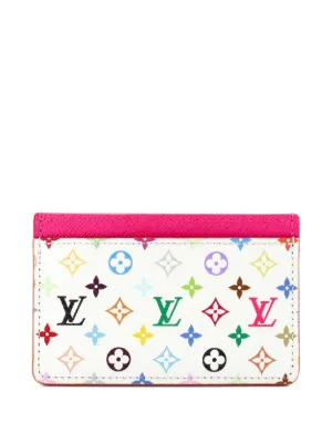 Louis Vuitton 村上隆マルチカラーケー ス Louis Vuitton Pre-Owned x 村上隆 モノグラム マルチカラー＆レザー
