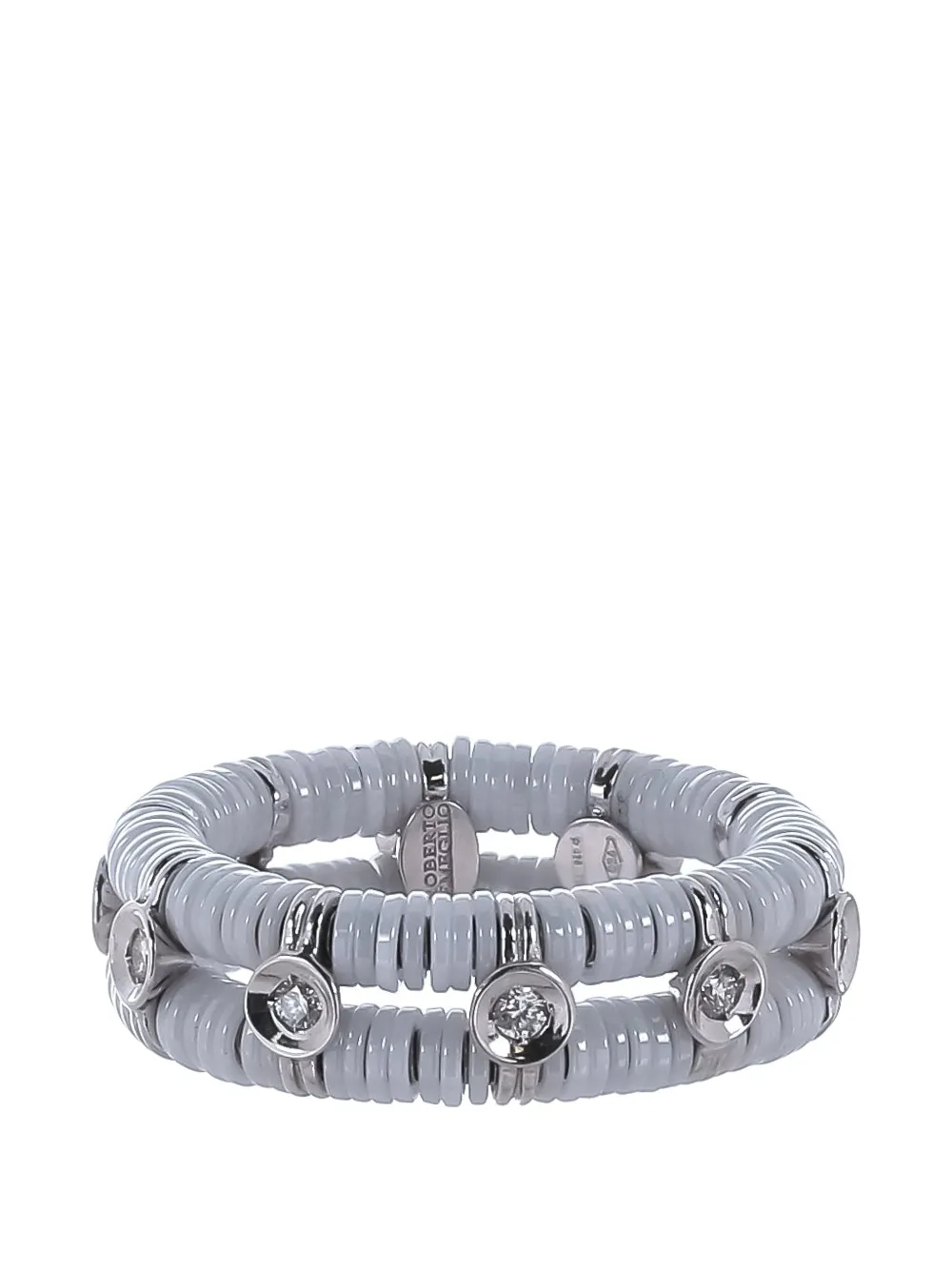 Roberto Demeglio Two Row Musa diamond ring - Bianco