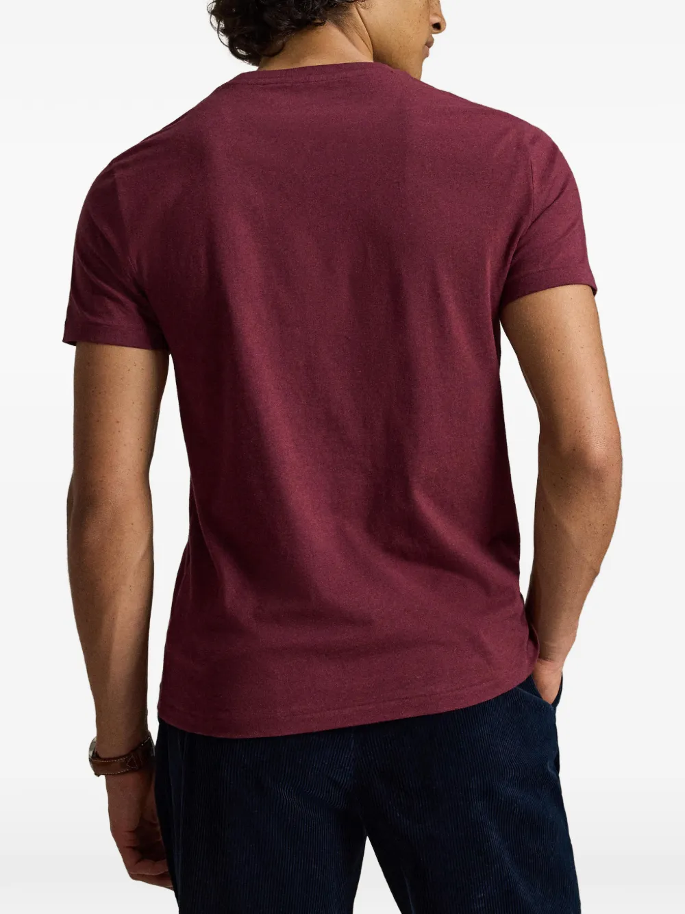 Polo Ralph Lauren T-shirt met geborduurde pony Rood
