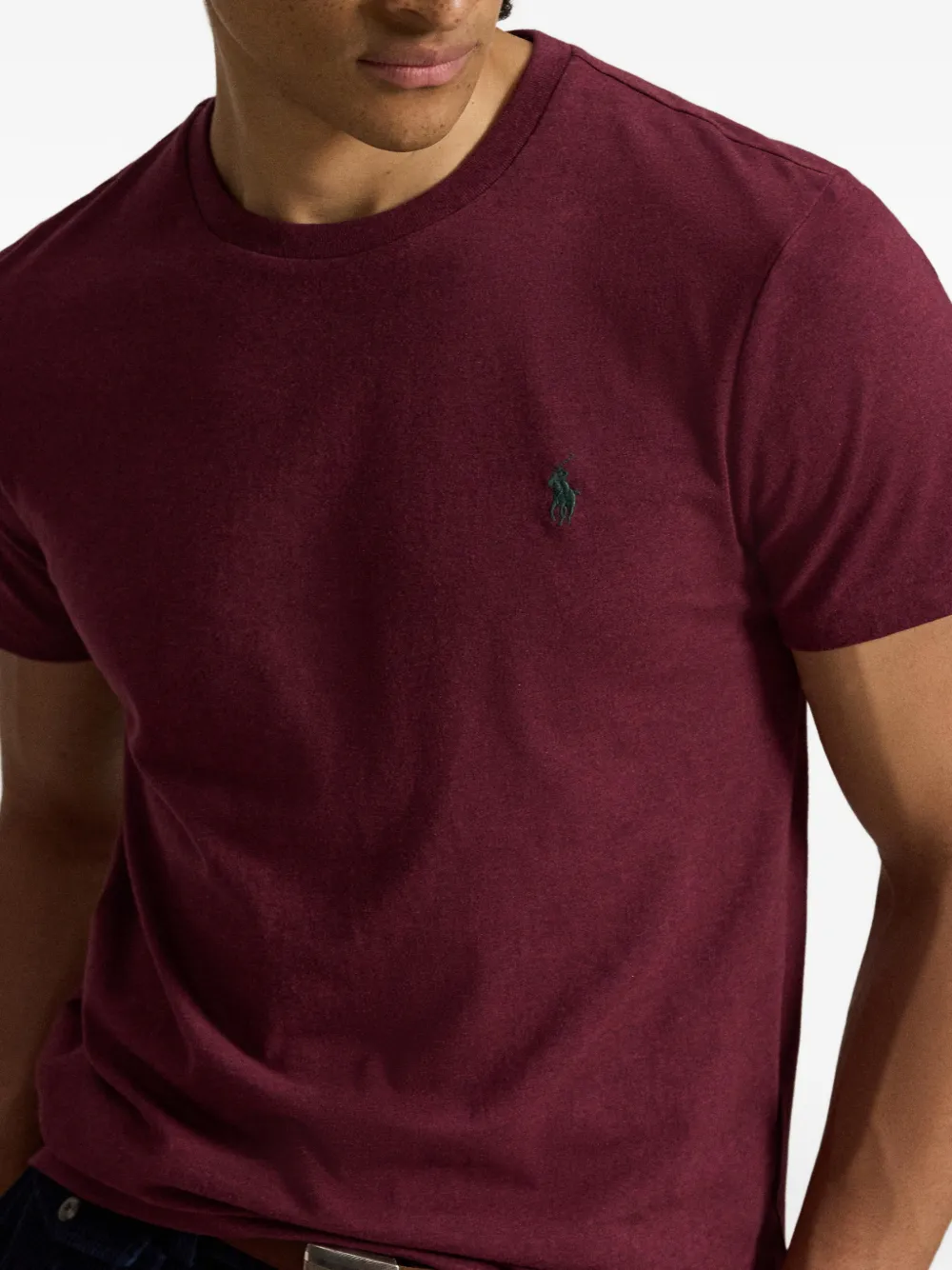 Polo Ralph Lauren T-shirt met geborduurde pony Rood