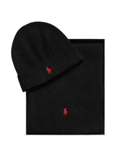Polo Ralph Lauren wool beanie & scarf gift set
