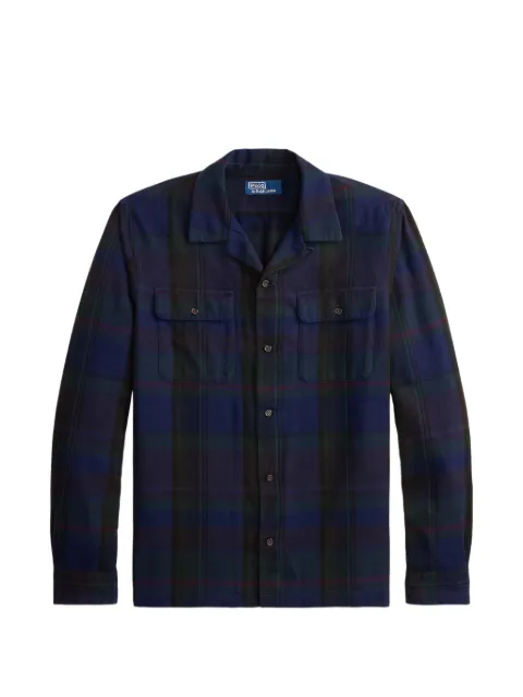 Polo Ralph Lauren plaid elbow-patch shirt