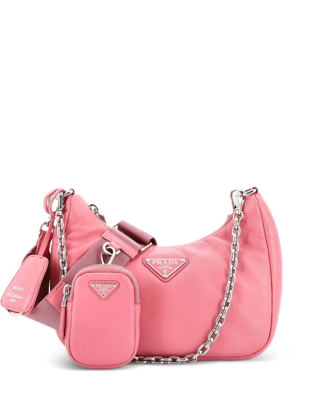 Prada Pre-Owned Re-Edition 2005 Nappa Leather Small shoulder bag - Rosa