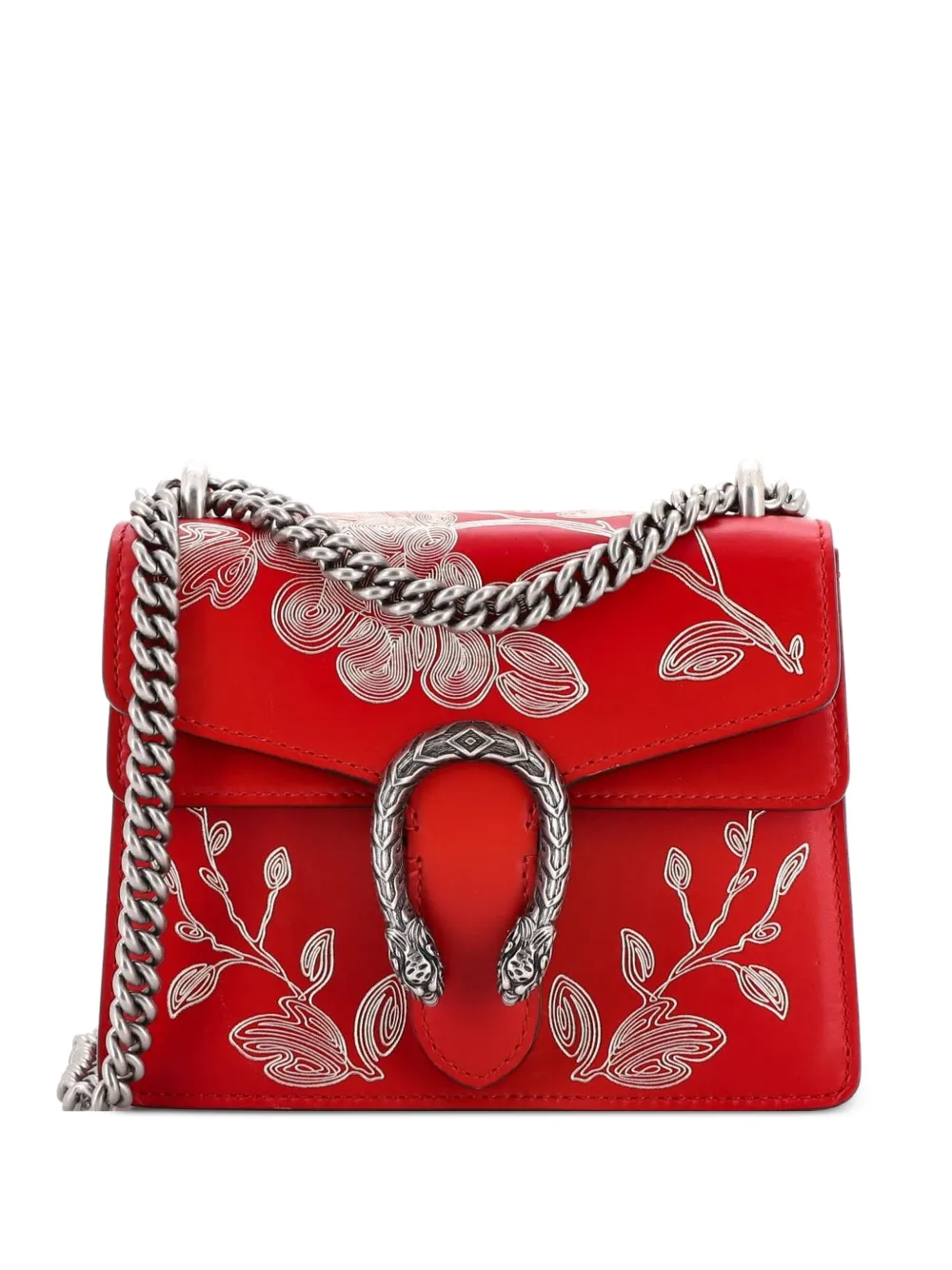 Gucci Pre-Owned Dionysus Bag Limited Edition Painted Leather Mini shoulder bag - Rosso