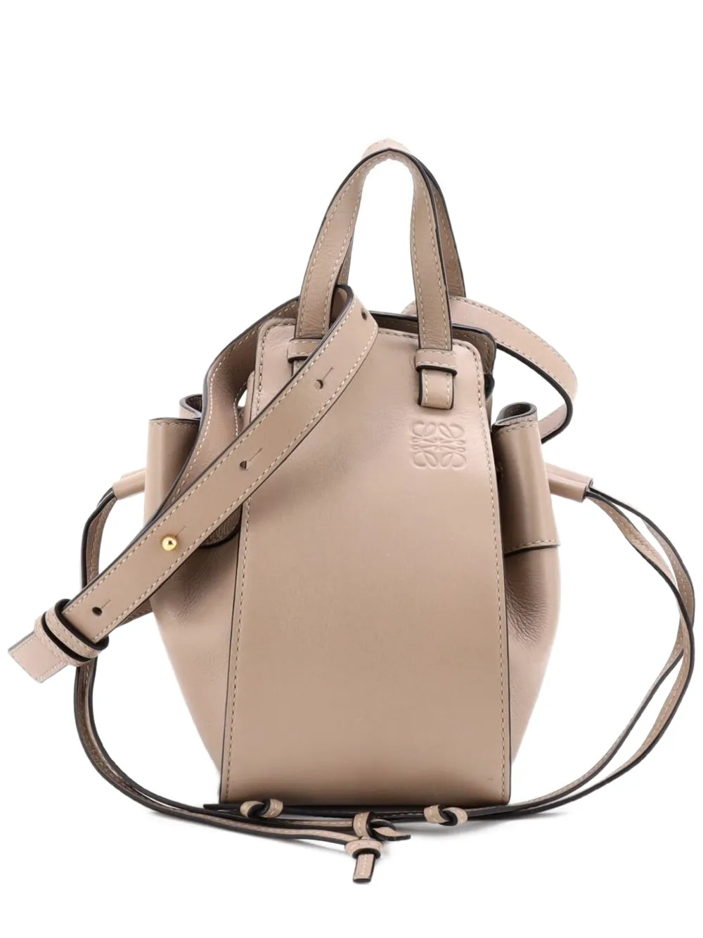 Loewe Pre-Owned Hammock Bag Leather Mini hobo bag - Toni neutri