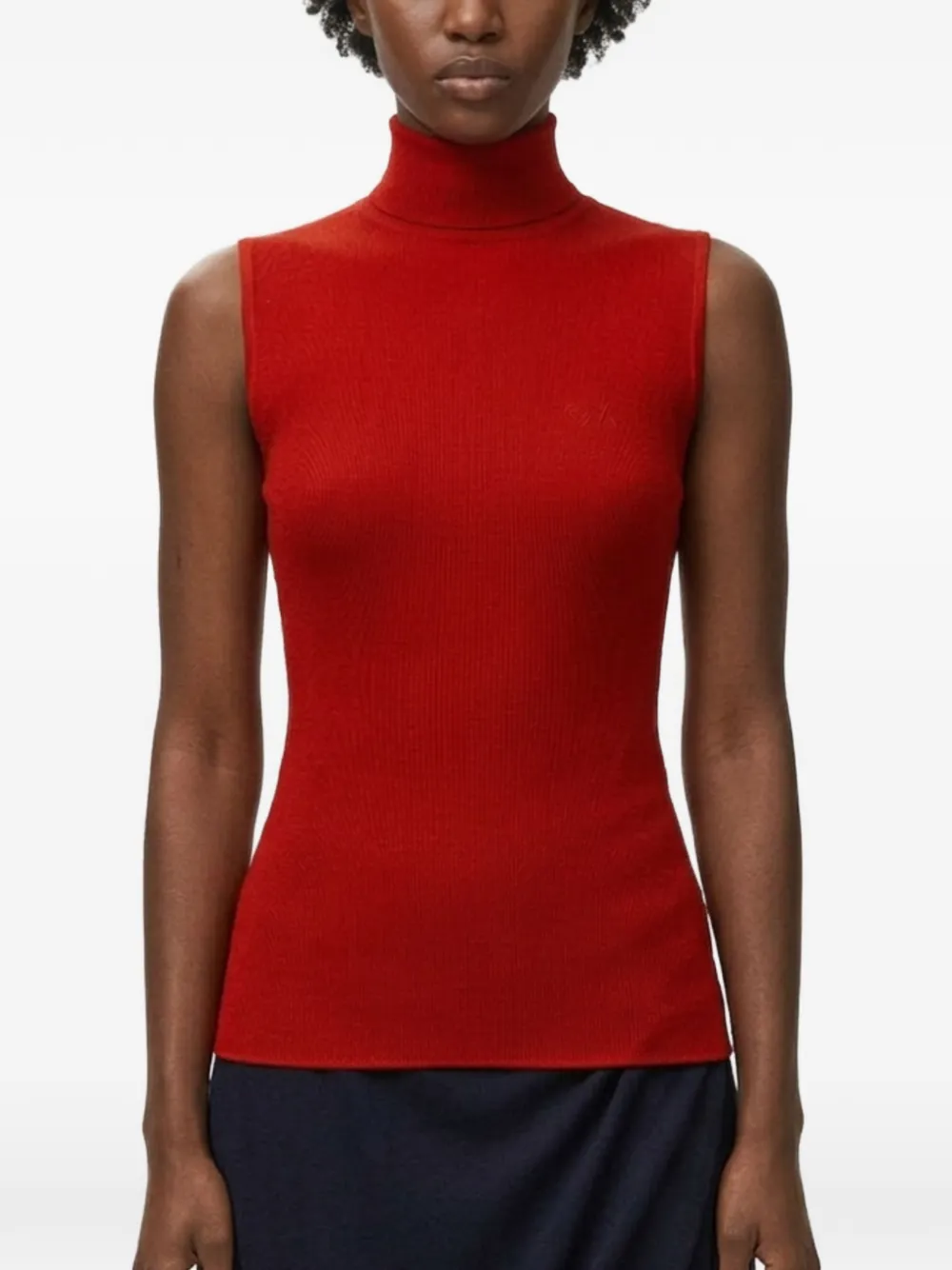 LOEWE Top met hoge hals Rood