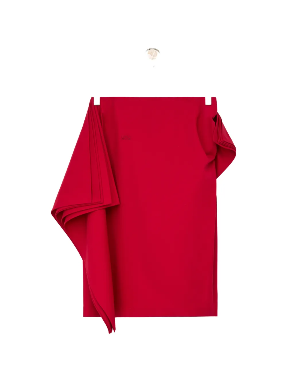 LOEWE Midi-rok met gedrapeerd detail Rood