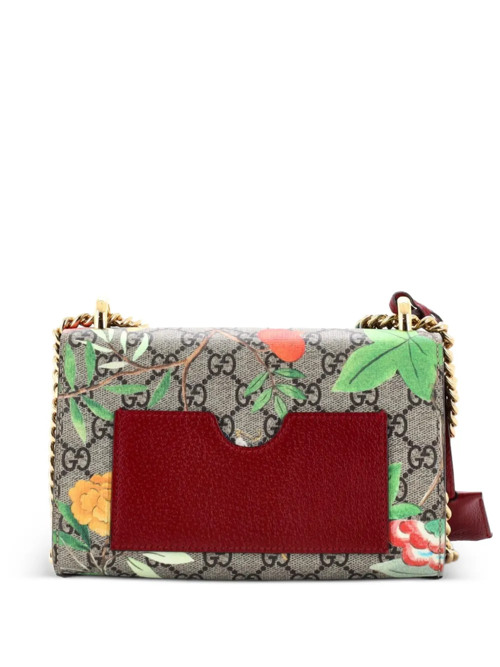 Gucci Pre-Owned Padlock Shoulder Bag Tian Print GG Coated Canvas Small crossbody bag - Marrone