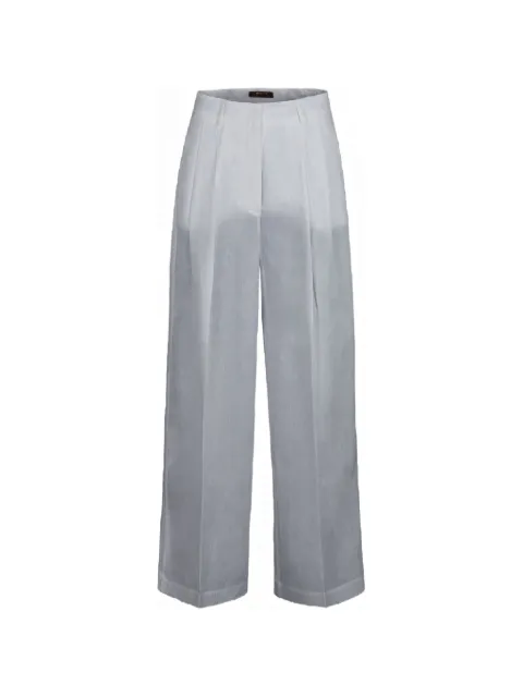 Moorer pantalones anchos Rumy plisados