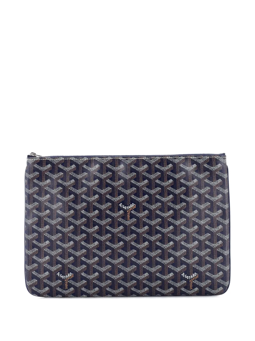Goyard Pre-Owned Senat Zip Coated Canvas MM pouch - Blu