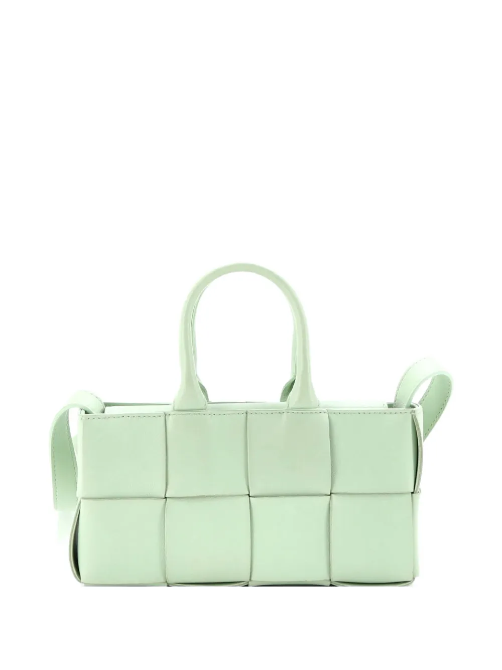 Bottega Veneta Pre-Owned Arco Maxi Intrecciato Leather Mini tote bag - Verde