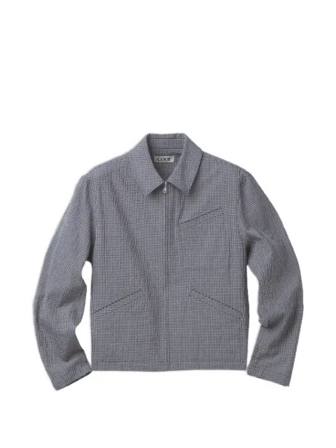COOR check zip jacket