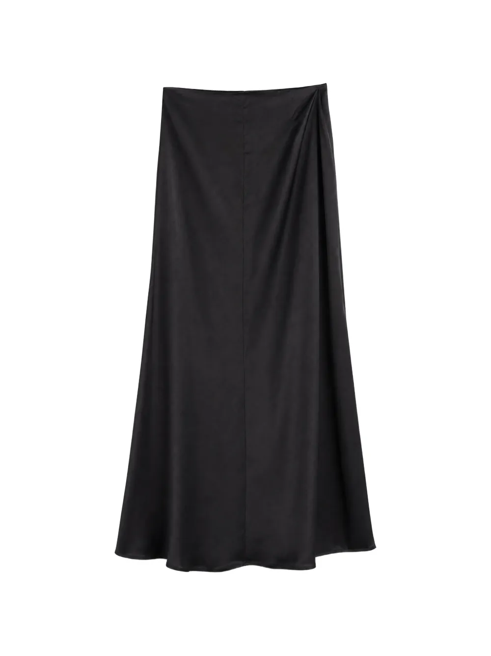 Danamè Draped-detail Maxi Skirt In Schwarz