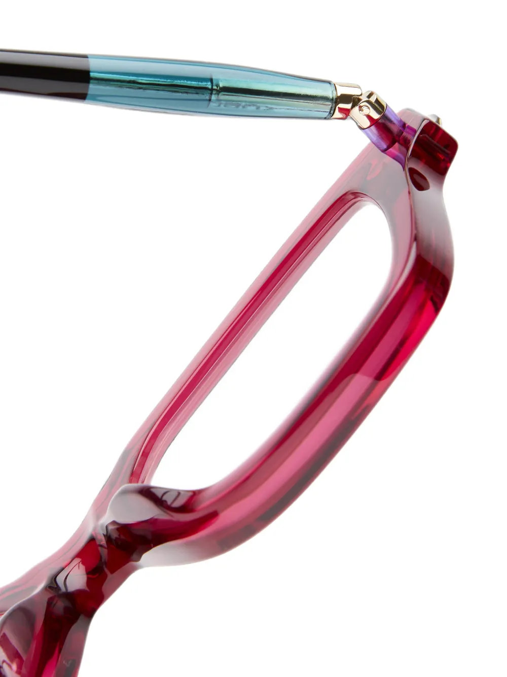 Kuboraum P28 bril met geometrisch montuur Roze