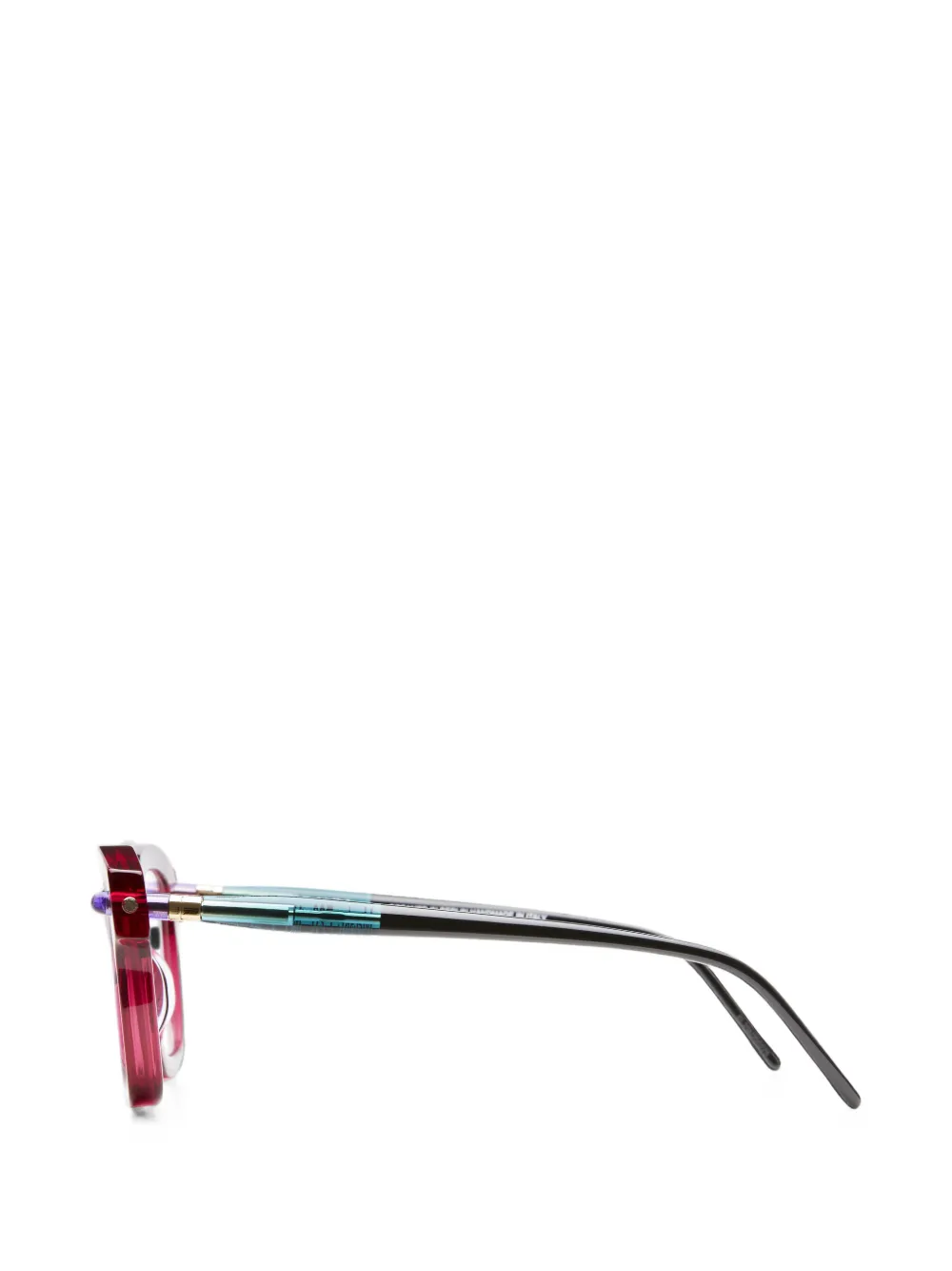 Kuboraum P28 bril met geometrisch montuur Roze