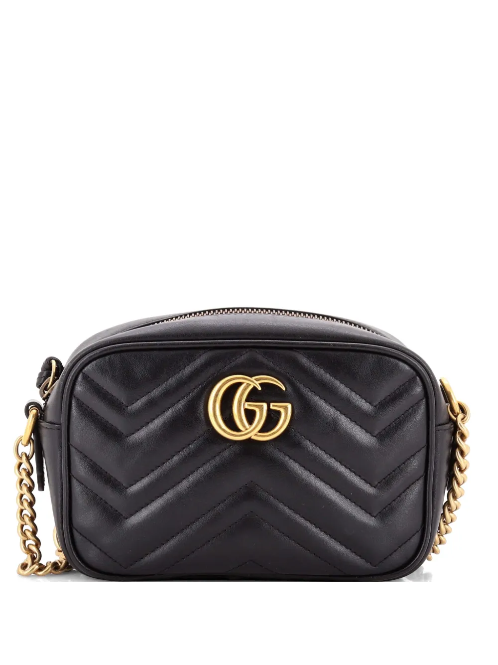 Gucci Pre-Owned GG Marmont Shoulder Bag Matelasse Leather Mini crossbody bag - Nero