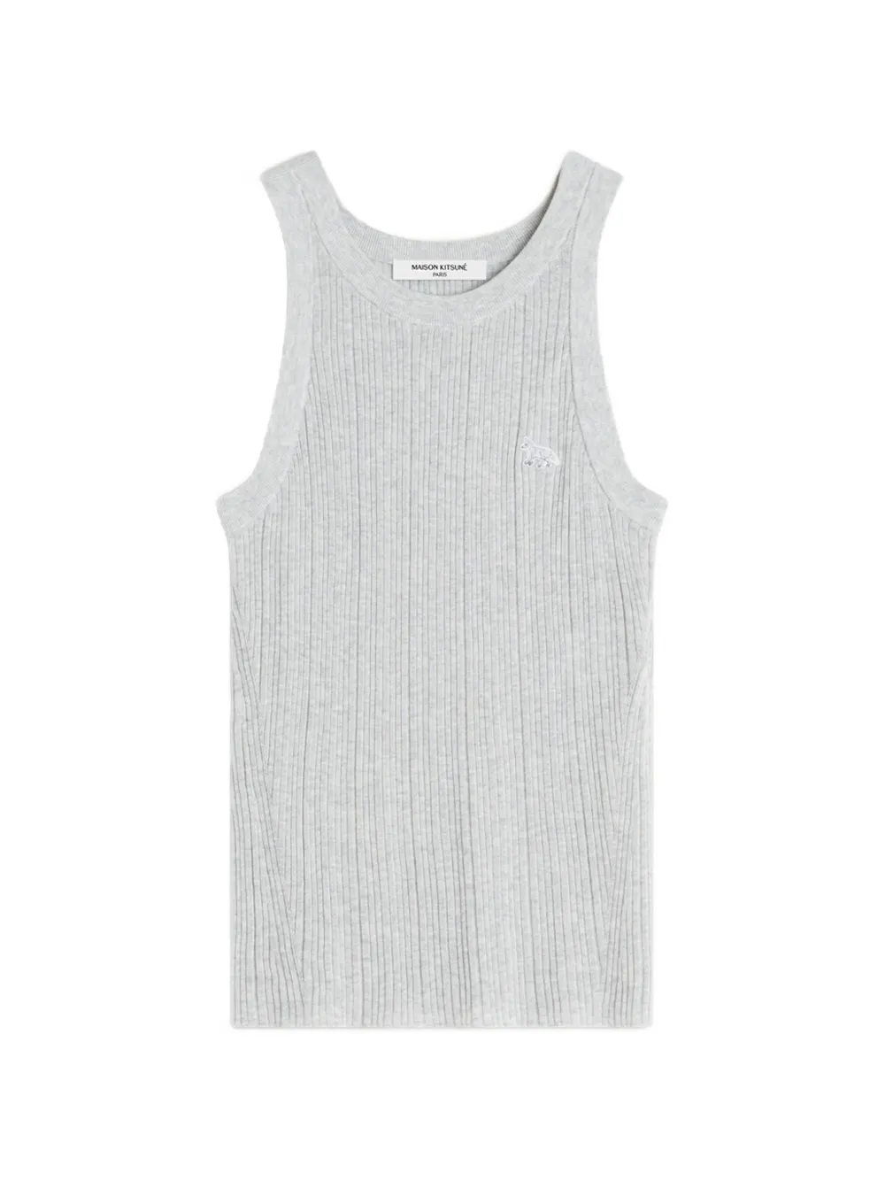 Maison Kitsuné Baby Fox ribbed tank top - Grigio