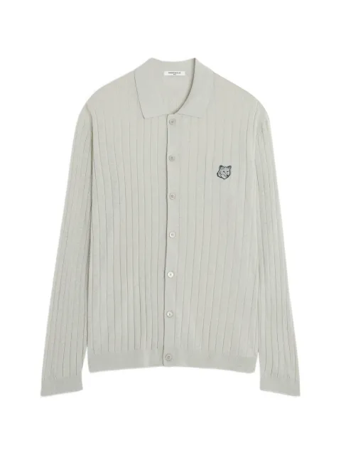 Maison Kitsuné Fox Head ribbed cardigan