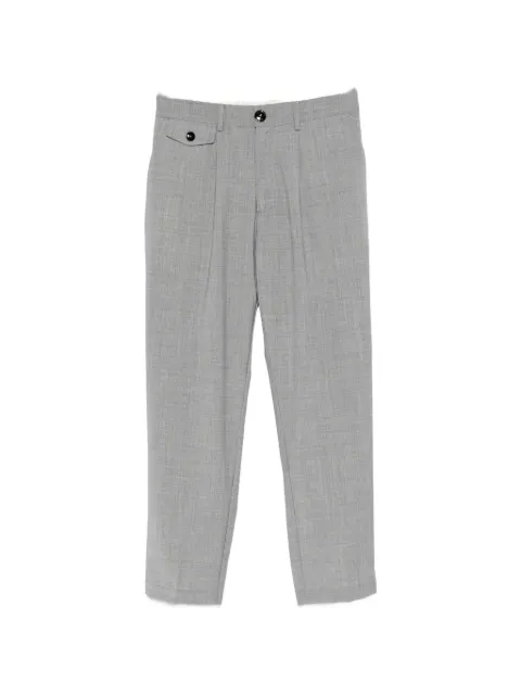 PMDS pressed-crease flap-pocket trousers