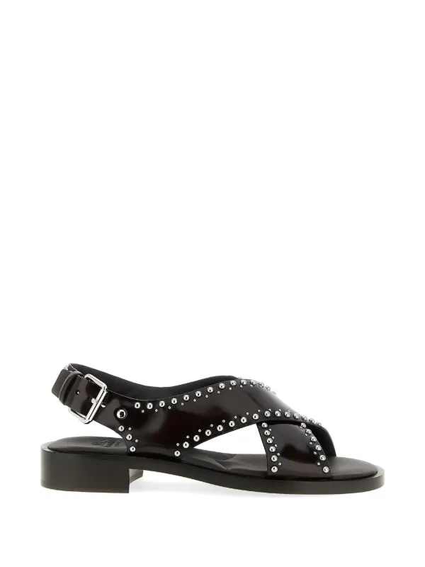 Church's Remi Leather Sandals in Black